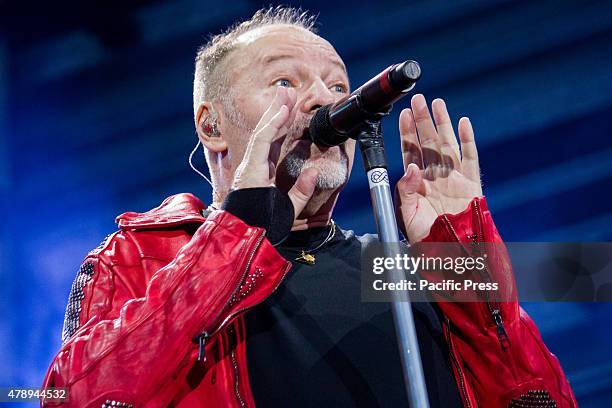 Second date in Turin for the "Live Kom 2015" tour of Vasco Rossi at the Olympic Stadium. The national Blasco has performed in front of thousands...