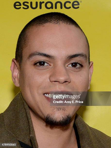 Actors Evan Ross attends "The Wilderness of James" Photo Op and Q&A during the 2014 SXSW Music, Film + Interactive Festival at AMC Theater at VCC on...