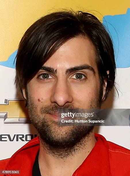 Actor Jason Schwartzman attends "In The Lion's Den With Schwartzman, Adebimpe, And Byington" Greenroom Photo Op And Q&A during the 2014 SXSW Music,...