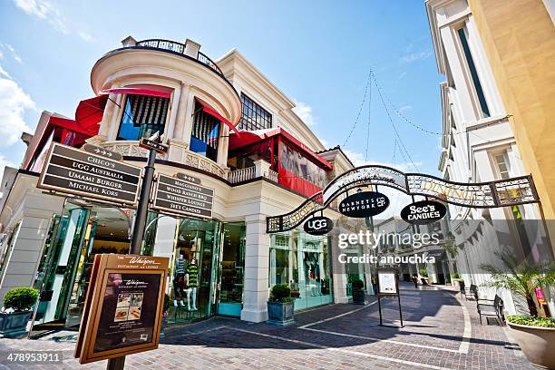 o bosque centro comercial-los angeles - the grove los angeles imagens e fotografias de stock