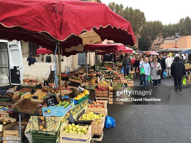Farmers market at Lorgues Provence France