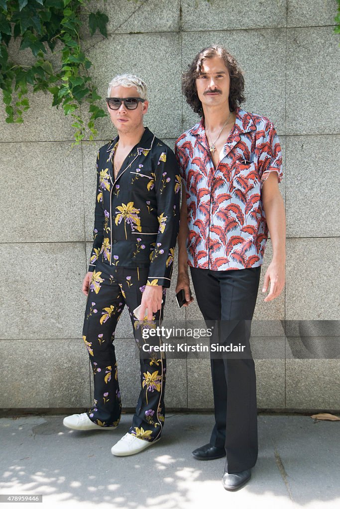 Street Style - Paris Collections: MEN SS16 - June 24 To June 28, 2015
