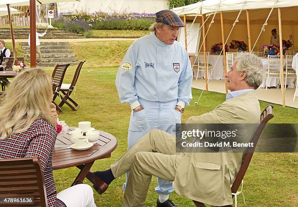 Sir Jackie Stewart and Arnaud Bamberger attend the Carter Style & Luxury Lunch at the Goodwood Festival of Speed on June 28, 2015 in Chichester,...