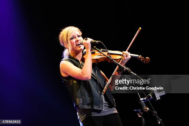 Martie Maguire of The Dixie Chicks performs on stage for C2C Music Festival at O2 Arena on March 15, 2014 in London, United Kingdom.