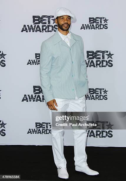 Actor Aaron D. Spears attends the 2015 BET Awards press room on June 28, 2015 in Los Angeles, California.