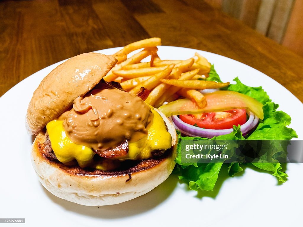 Peanut butter hamburger