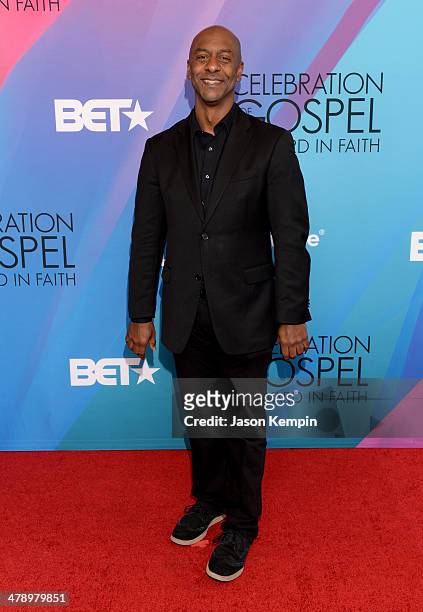 President of Music, Programming, and Specials of BET Networks Stephen G. Hill attends the BET Celebration of Gospel 2014 at Orpheum Theatre on March...
