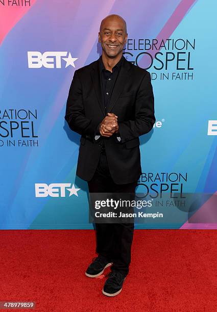 President of Music, Programming, and Specials of BET Networks Stephen G. Hill attends the BET Celebration of Gospel 2014 at Orpheum Theatre on March...