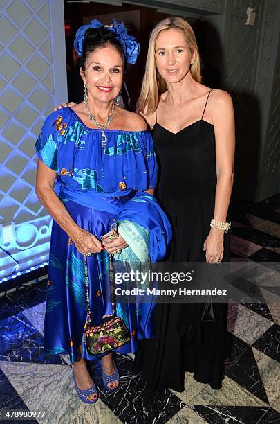 Vivian Ventura and Miranda Iglesias attend Brit Week Miami opening event at the Viceroy Hotel Spa on March 6, 2014 in Miami, Florida.