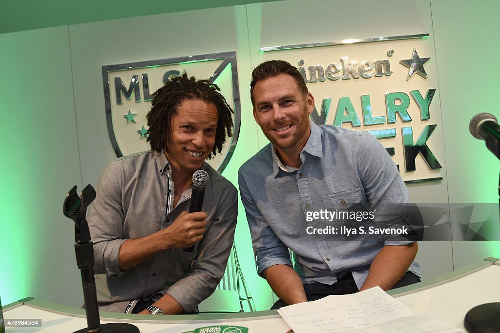 Heineken House Hosts Former-MLS Players Cobi Jones And Brian Dunseth For The Official NYCFC v. NY Red Bulls Watch Party For MLS Heineken Rivalry Week