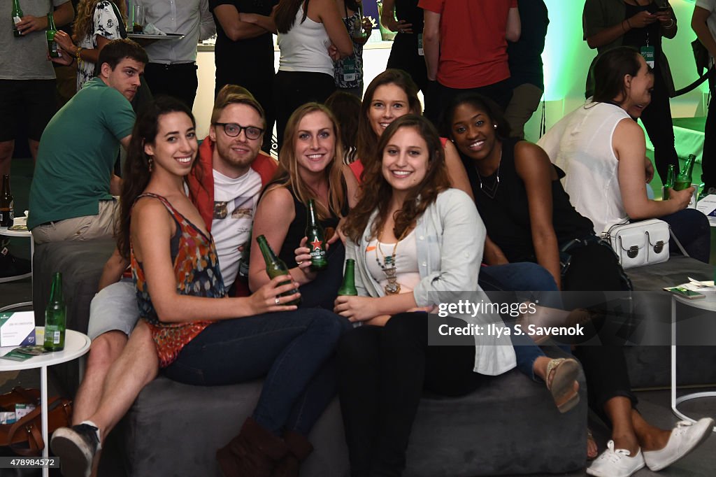 Heineken House Hosts Former-MLS Players Cobi Jones And Brian Dunseth For The Official NYCFC v. NY Red Bulls Watch Party For MLS Heineken Rivalry Week