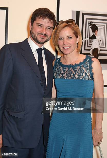 Darcey Bussell and Luca Dotti attend a private view of new exhibition "Audrey Hepburn: Portraits Of An Icon" at the National Portrait Gallery on June...