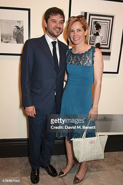 Darcey Bussell and Luca Dotti attend a private view of new exhibition "Audrey Hepburn: Portraits Of An Icon" at the National Portrait Gallery on June...