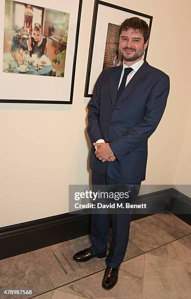 Luca Dotti attends a private view of new exhibition "Audrey Hepburn: Portraits Of An Icon" at the National Portrait Gallery on June 29, 2015 in...