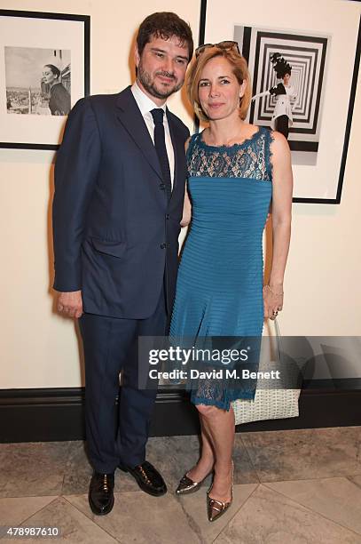 Darcey Bussell and Luca Dotti attend a private view of new exhibition "Audrey Hepburn: Portraits Of An Icon" at the National Portrait Gallery on June...