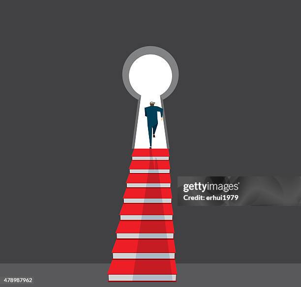 keyhole - stepping stock illustrations