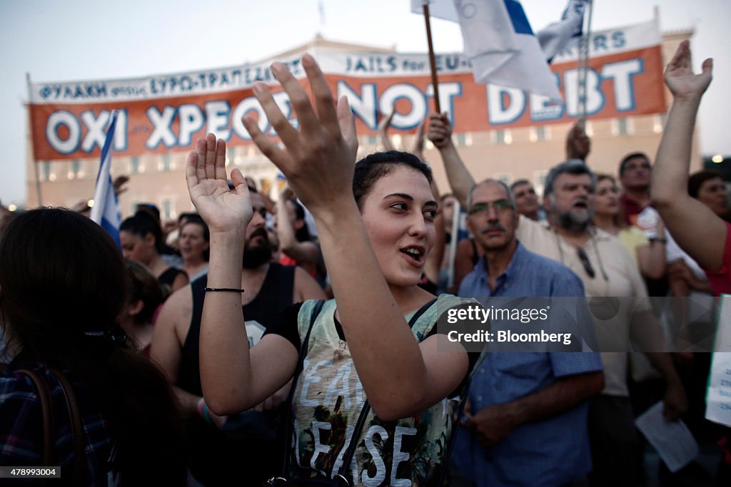 Anti Austerity Demonstration In Support Of Greek Government