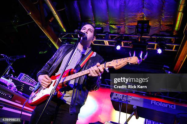 Holy Ghost! performs onstage as Samsung Galaxy presents Cut Copy and Holy Ghost! at SXSW 2014 on March 15, 2014 in Austin, Texas.