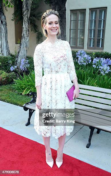 Actress Sarah Paulson attends FX's 'American Horror Story: Freakshow' FYC special screening and Q&A at Paramount Studios on June 11, 2015 in Los...