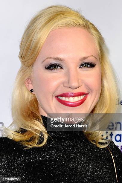 Adrienne Frantz arrives at the Dream Builders Project's 'A Brighter Future For Children' benefit at H.O.M.E. On March 15, 2014 in Beverly Hills,...
