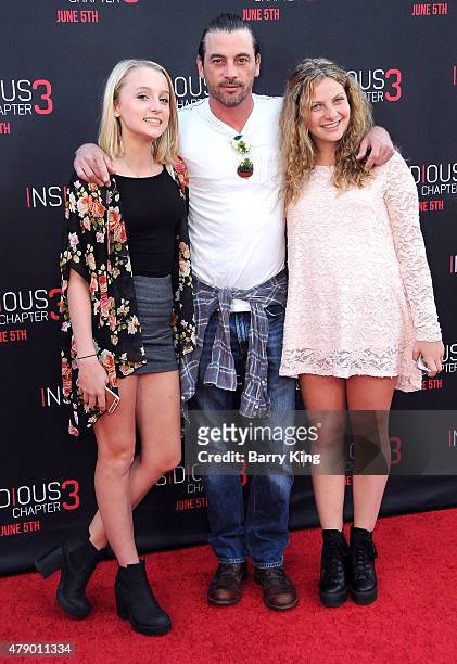 Actor Skeet Ulrich and guests attends the premiere of Focus Features' 'Insidious: Chapter 3' at the TCL Chinese Theatre on June 4, 2015 in Hollywood,...