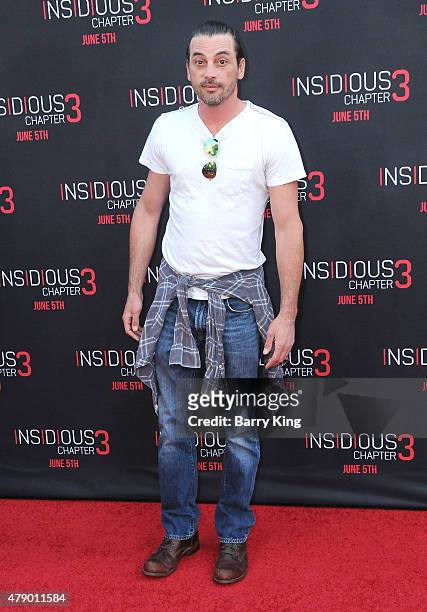Actor Skeet Ulrich attends the premiere of Focus Features' 'Insidious: Chapter 3' at the TCL Chinese Theatre on June 4, 2015 in Hollywood, California.