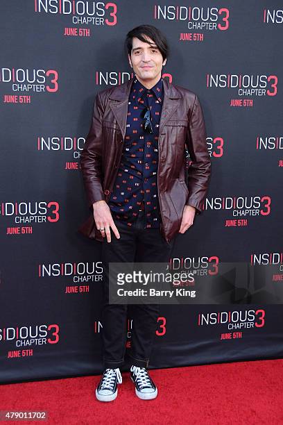 Actor David Dastmalchian attends the premiere of Focus Features' 'Insidious: Chapter 3' at the TCL Chinese Theatre on June 4, 2015 in Hollywood,...