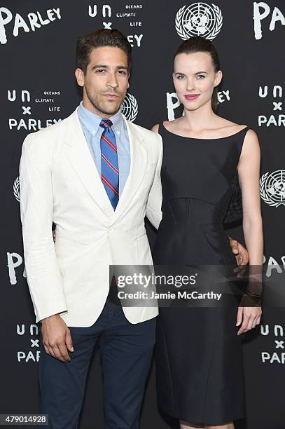 Franco V and Lauren Buys attends the United Nations x Parley For The Oceans Launch Event at the United Nations General Assembly Hall on June 29, 2015...