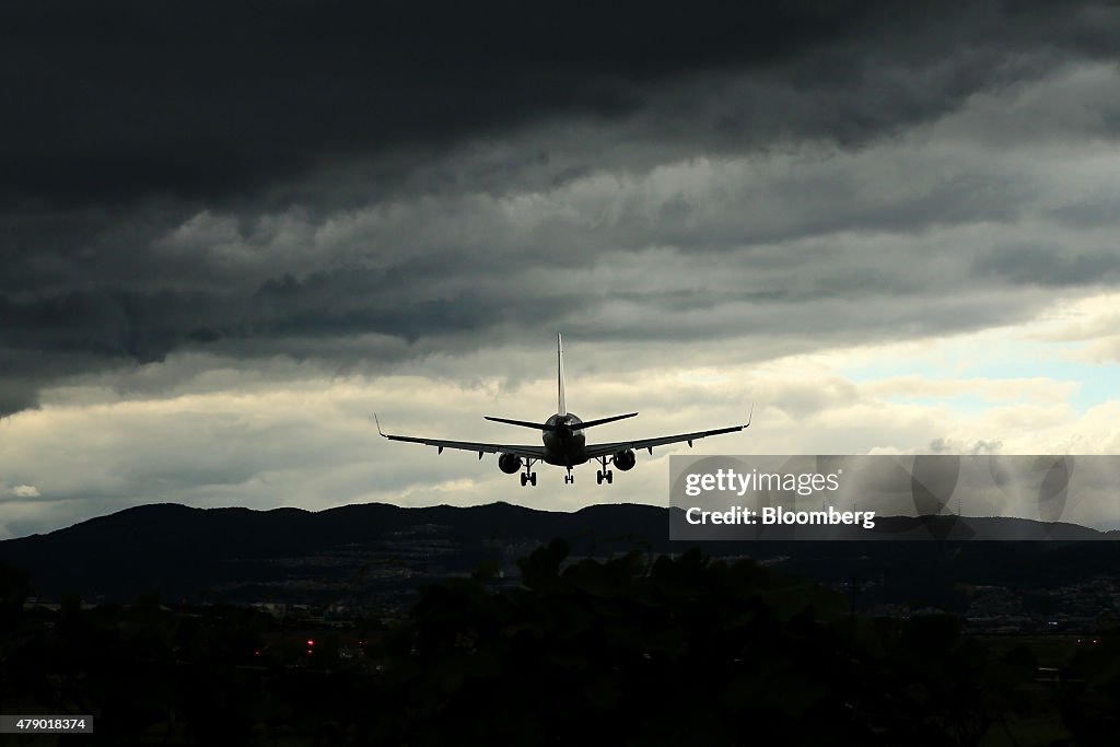 Airplanes At Osaka International Airport As New Kansai International Airport Co. Plans To Select Preferred Bidders In July