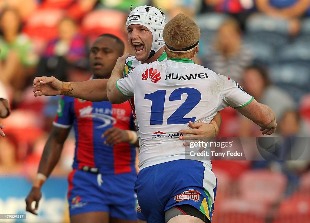 NRL Rd 2 - Knights v Raiders