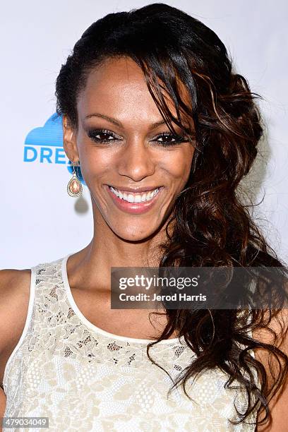 Judi Shekoni arrives at the Dream Builders Project's 'A Brighter Future For Children' benefit at H.O.M.E. On March 15, 2014 in Beverly Hills,...