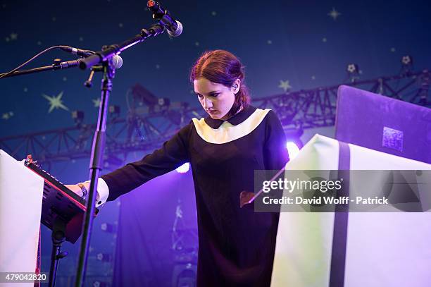 Jain performs at Solidays Festival on June 27, 2015 in Paris, France.