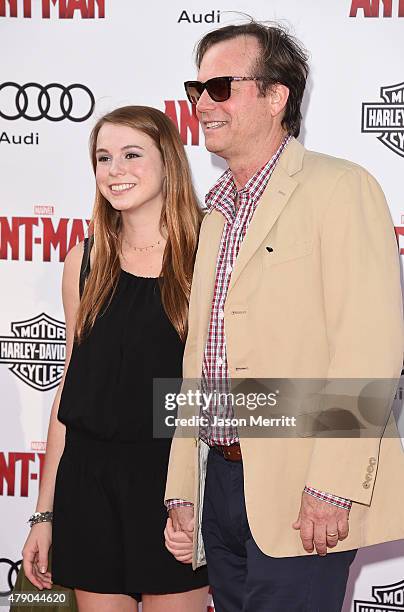 Actor Bill Paxton and his daughter Lydia Paxton arrive at the Los Angeles Premiere of Marvel Studios 'Ant-Man' at Dolby Theatre on June 29, 2015 in...