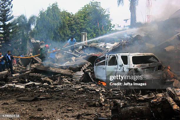 2015 Indonesian Air Force Lockheed C 130 Hercules Crash Photos and