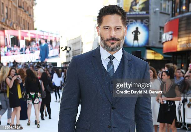 Joe Manganiello attends the UK Premiere of "Magic Mike XXL" at the Vue West End on June 30, 2015 in London, England.
