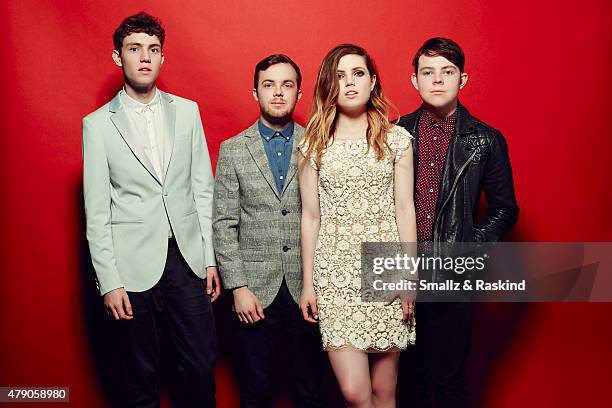 Musical band Echosmith poses for a portrait at the 102.7 KIIS FM's Wango Tango portrait studio for People Magazine on May 9, 2015 in Carson,...