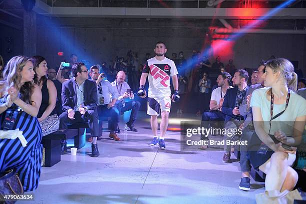 Launch Of The Reebok UFC Fight Kit at Skylight Modern on June 30, 2015 in New York City.