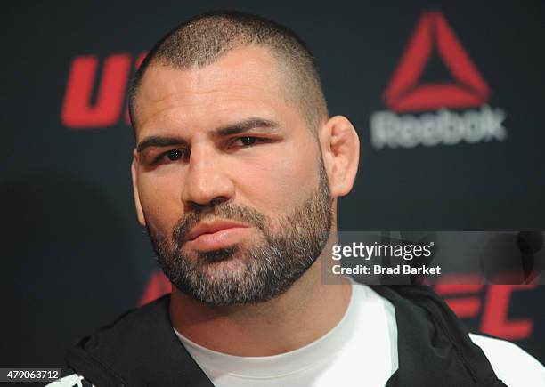 Cain Velasquez attends the Launch Of The Reebok UFC Fight Kit at Skylight Modern on June 30, 2015 in New York City.
