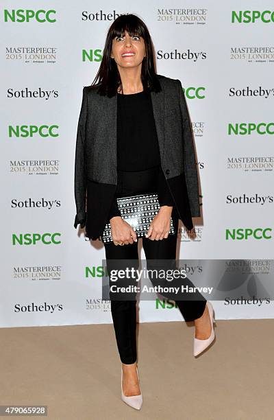 Claudia Winkleman attends the NSPCC Neo-Romantic Art Gala at Masterpiece London on June 30, 2015 in London, England.