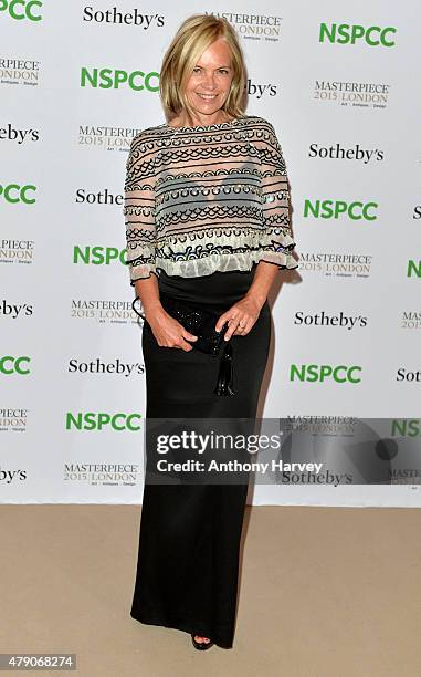 Mariella Frostrup attends the NSPCC Neo-Romantic Art Gala at Masterpiece London on June 30, 2015 in London, England.