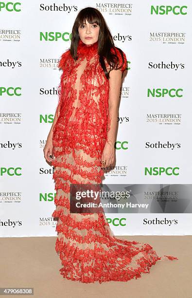 Annabelle Neilson attends the NSPCC Neo-Romantic Art Gala at Masterpiece London on June 30, 2015 in London, England.