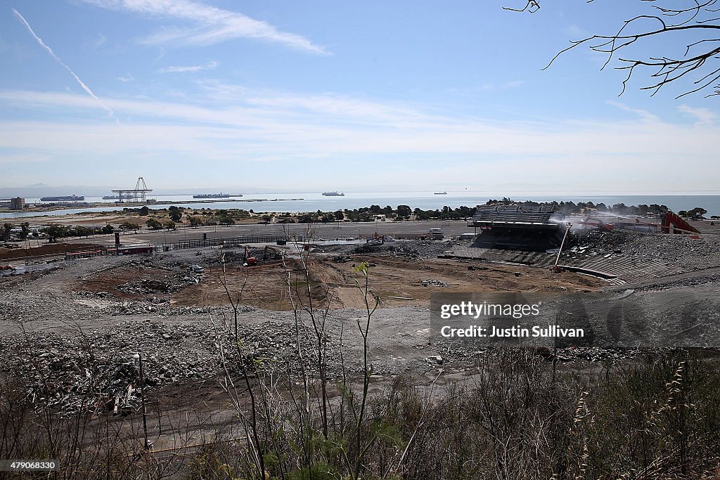 Demolition Of San Francisco's Candlestick Park Enters Final Phase