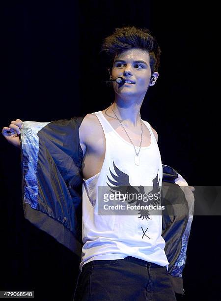Abraham Mateo performs at the Barclaycard Center on June 30, 2015 in Madrid, Spain.