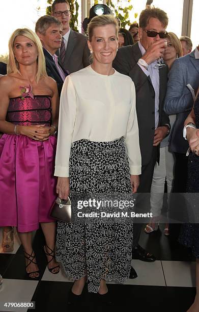 Sophie, Countess of Wessex, attends the Future Dreams Midsummer Night Party at SushiSamba on June 30, 2015 in London, England.