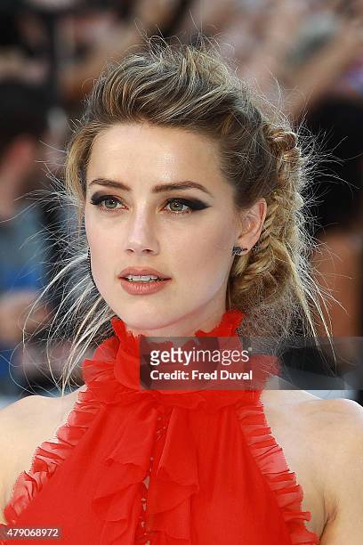 Amber Heard attends the European Premiere of 'Magic Mike XXL' at Vue West End on June 30, 2015 in London, England.