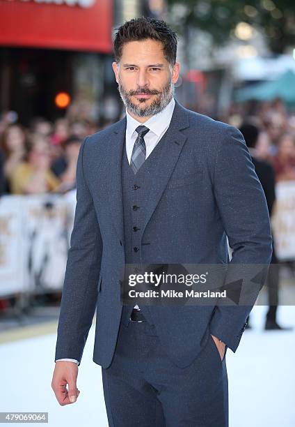 Joe Manganiello attends the European Premiere of "Magic Mike XXL" at Vue West End on June 30, 2015 in London, England.