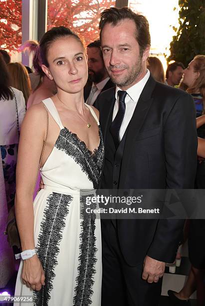 Jessica Adams and James Purefoy attend the Future Dreams Midsummer Night Party at SushiSamba on June 30, 2015 in London, England.