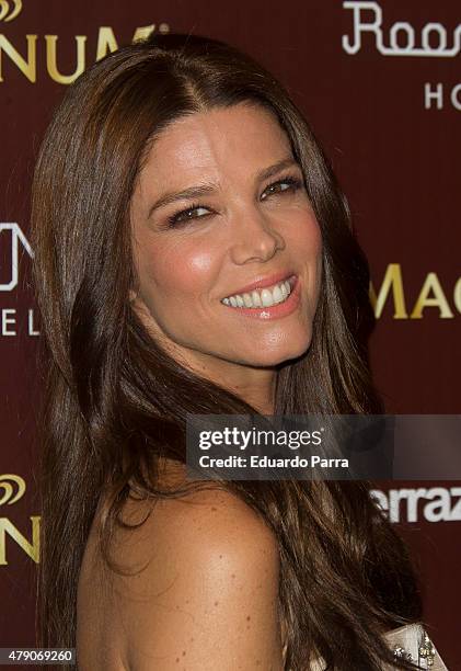 Actress Juana Acosta attends dipping party by Magnum photocall at Oscar hotel on June 30, 2015 in Madrid, Spain.