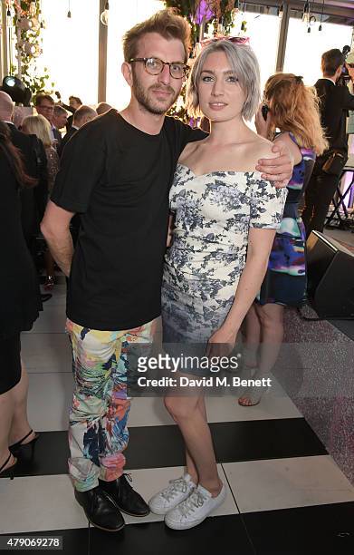 Hayden Kays and Victoria Williams attend the Future Dreams Midsummer Night Party at SushiSamba on June 30, 2015 in London, England.