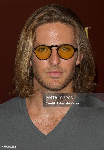 Actor Alex Hafner attends dipping party by Magnum photocall at Oscar hotel on June 30, 2015 in Madrid, Spain.